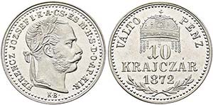 Franz Joseph 1848-1916 - 10 Krajczar 1870 KB ... 