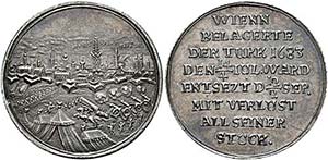 Leopold I. 1657-1705 - AR-Medaille (6,63g), ... 
