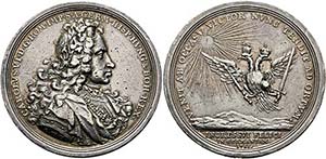 Karl VI. 1711-1740 - AR-Medaille (29,03g), ... 