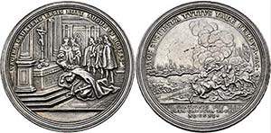 Karl VI. 1711-1740 - AR-Medaille (45,84g), ... 