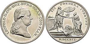 Leopold II. 1790-1792 - AR-Medaille ... 