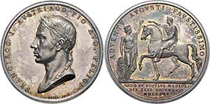 Franz II. (I.) 1792-1835 - AR-Medaille 1815 ... 