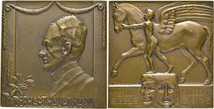 HAUPTMANN, Gerhart 1862-1946 - AE-Medaille ... 