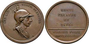 KARK LUDWIG, 1833-1896 - AE-Medaille (42mm) ... 