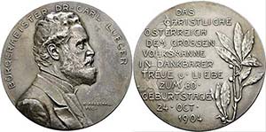 LUEGER, Dr. Karl 1844-1910 - AR-Medaille ... 