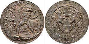DEUTSCHLAND - Hamburg - AE-Medaille (71mm) ... 