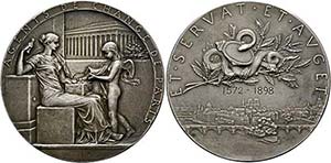 Paris - AR-Medaille (59,97g), (50mm) 1898 ... 