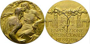 ITALIEN - Mailand - AE-Medaille (vergoldet) ... 
