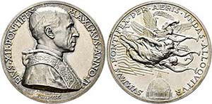 Pius XII. 1939-1958 - AR-Medaille (38,31g), ... 