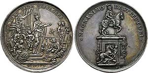 Josef I. 1750-1777 - AR-Medaille (41,14g), ... 
