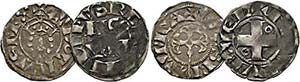 Ludwig VII. 1137-1180 - Lot 2 Stck; Denar ... 