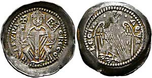 Gregorio di Montelongo 1251-1269 - Denar ... 