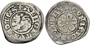 Alberto II. 1271-1304 - Denar (1,07g) Av.: ... 
