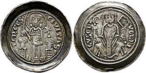 Ulrico de Portis 1234-1254 - Denar (1,3g) ... 