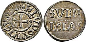 Ludovico I. der Fromme 814-840 - Denar ... 