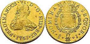 Fernando VI. 1746-1760 - 8 Escudos (27,05g) ... 
