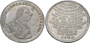 Friedrich Wilhelm I. 1713-1740 - 1/2 Taler ... 