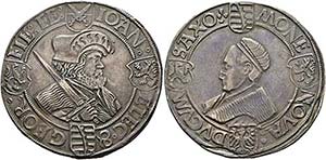 Johann u. Georg 1525-1530 - Taler o. J. ... 