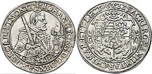 Johann Georg I. 1611/15-1656 - 1/2 Taler ... 