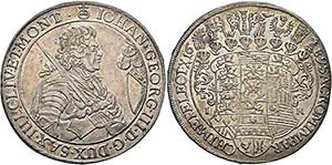Johann Georg III. 1680-1691 - Taler 1689 ... 