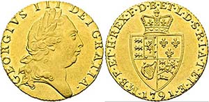 Georg III. 1760-1820 - Guinea (8,38g) 1791 ... 
