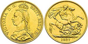 Victoria 1837-1901 - 2 Pounds (15,96g) 1887 ... 