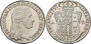 Ferdinand IV. 1759-1799 - Piastra (120 ... 