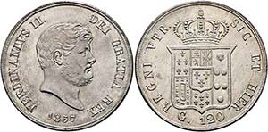 Ferdinand II. 1830-1859 - Piastra (120 ... 