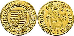 Sigismund 1387-1437 - Goldgulden (3,51g) o. ... 