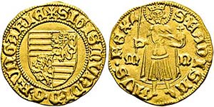 Sigismund 1387-1437 - Goldgulden (3,45g) o. ... 