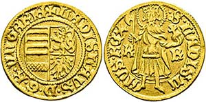 Sigismund 1387-1437 - Goldgulden (3,42g) o. ... 