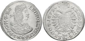 Leopold I. 1657-1705 - XV Kreuzer 1659 Wien ... 