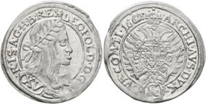 Leopold I. 1657-1705 - XV Kreuzer 1662 Wien ... 