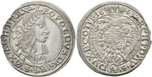 Leopold I. 1657-1705 - XV Kreuzer 1663 Wien ... 