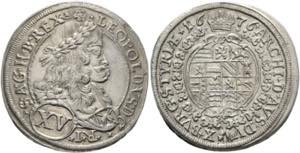 Leopold I. 1657-1705 - XV Kreuzer 1676 IAN ... 