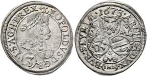 Leopold I. 1657-1705 - 3 Kreuzer (Groschen) ... 