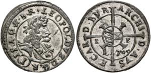 Leopold I. 1657-1705 - Kreuzer 1700 I-P St. ... 