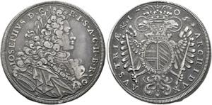 Josef I. 1705-1711 - Taler 1705 Hall schöne ... 