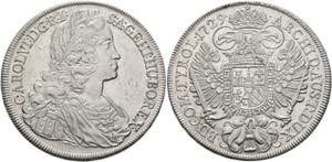 Karl VI. 1711-1740 - Taler 1729 Wien Mm. ... 