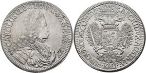 Karl VI. 1711-1740 - Doppeltaler o. J. Hall ... 