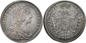 Karl VI. 1711-1740 - Taler 1733 Hall schöne ... 