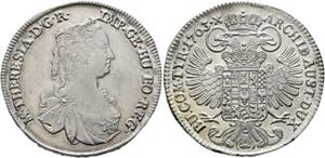 Maria Theresia 1740-1780 - 1/2 Taler 1763 ... 