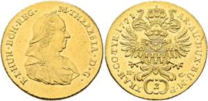Maria Theresia 1740-1780 - Doppeldukat ... 