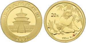 CHINA - 20 Yuan 2007 Panda  Fr. B18; KM 1707 ... 