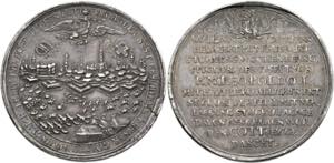 Leopold I. 1657-1705 - AR-Medaille (21,95g), ... 