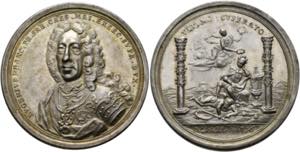 Karl VI. 1711-1740 - AR-Medaille (29,55g), ... 