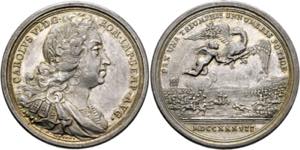 Karl VI. 1711-1740 - AR-Medaille (28,96g), ... 