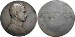 Karl I. 1916-1919 - AE-Medaille (versilbert) ... 