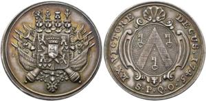 BELGIEN - AR-Medaille (9,57g), (32mm) 1745 ... 