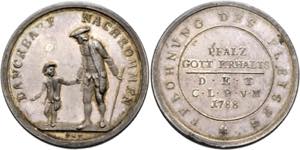 Karl Theodor 1724-1799 - AR-Preismedaille ... 